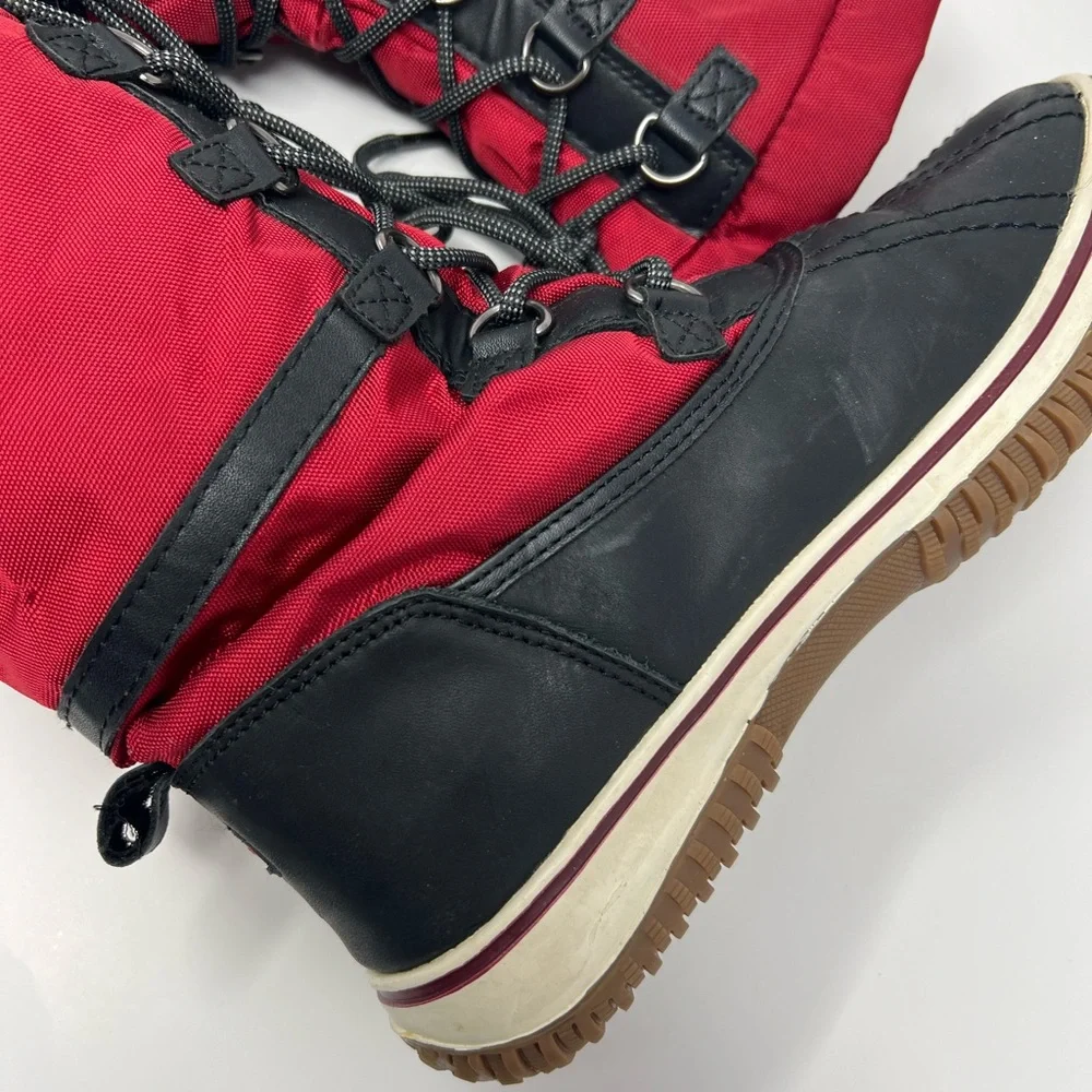 Pajar red and black snow boots